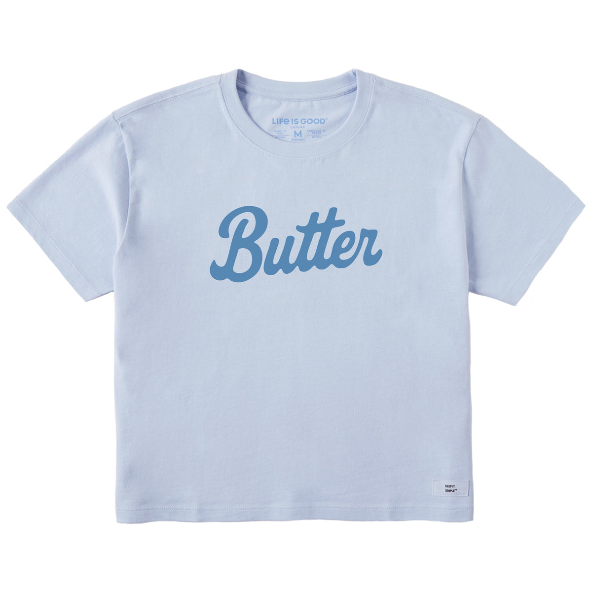 Women's Butter Script Short Sleeve Crusher Boxy Tee product image 1