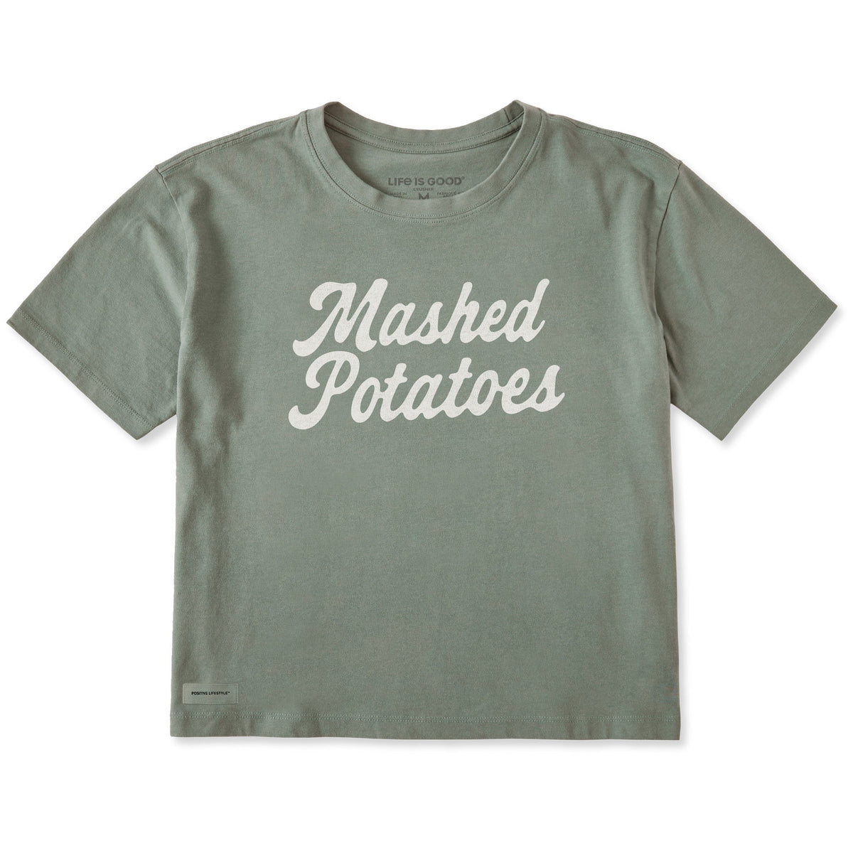Women's Mashed Potatoes Script Short Sleeve Crusher Boxy Tee product image 1