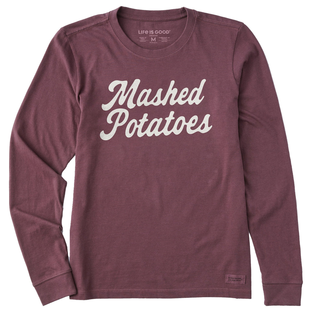 Women's Mashed Potatoes Script Long Sleeve Crusher Tee product image 1