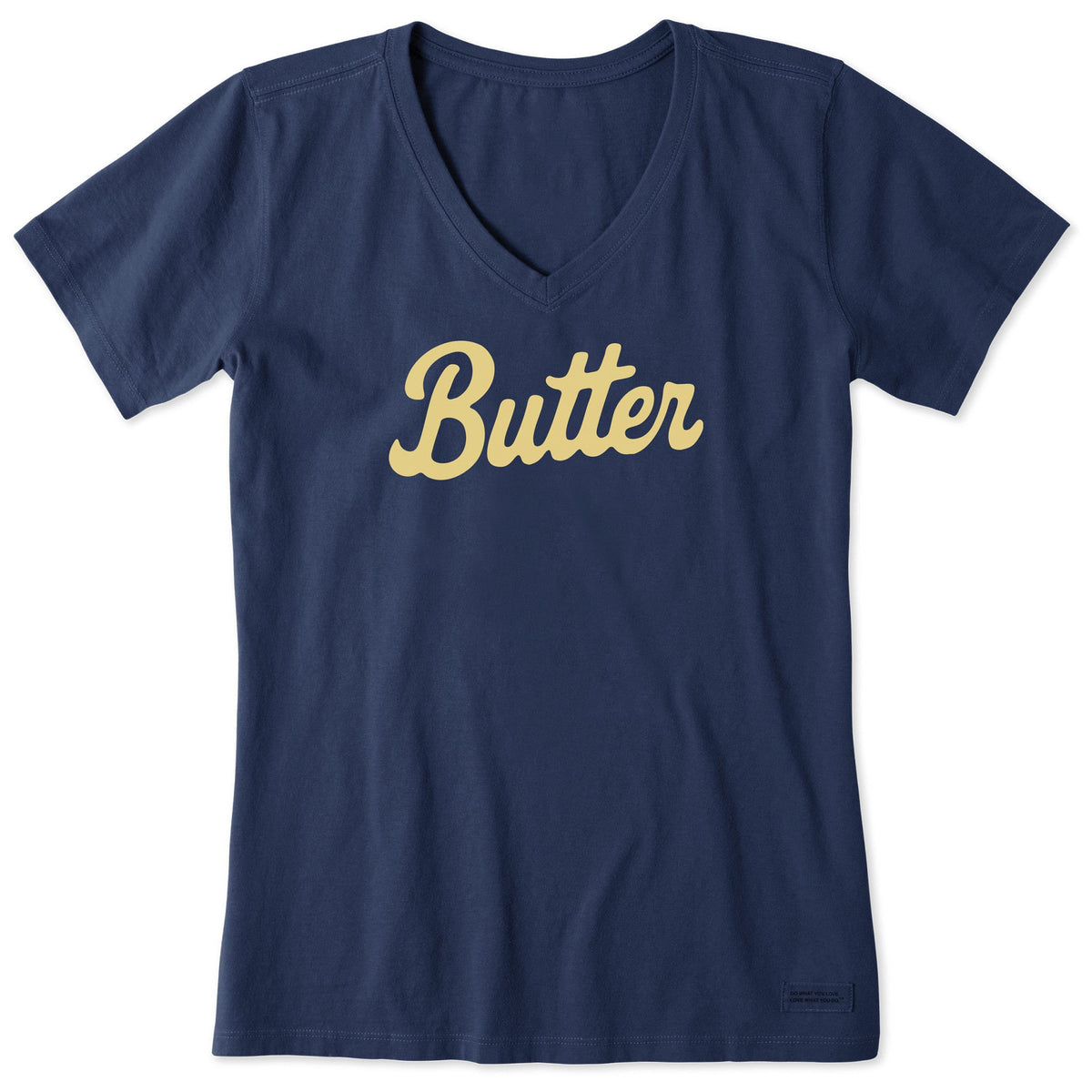 Women's Butter Script Short Sleeve Crusher Vee product image 1