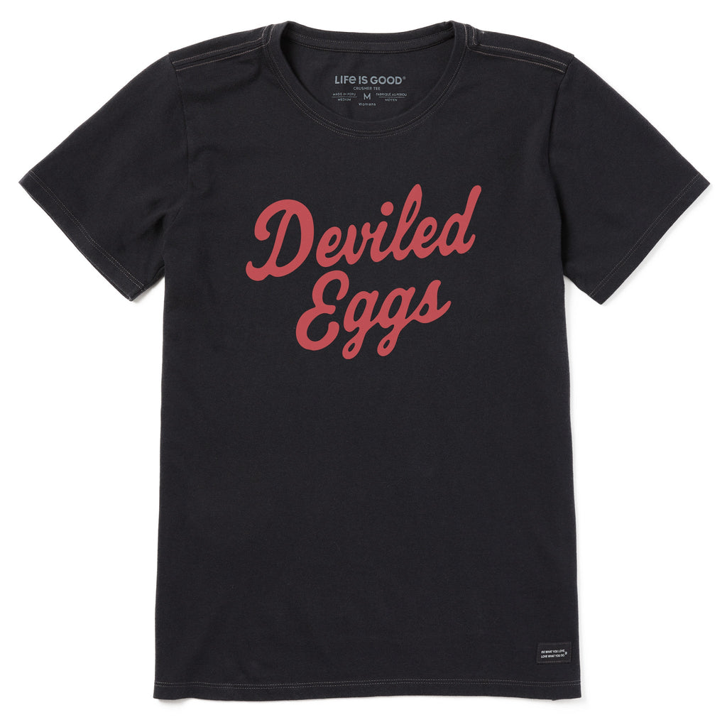 Women's Deviled Eggs Script Short Sleeve Crusher Tee product image 1