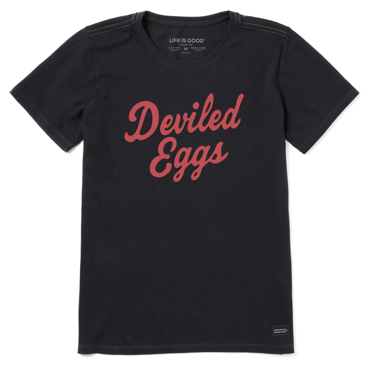 Women's Deviled Eggs Script Short Sleeve Crusher Tee product image 1