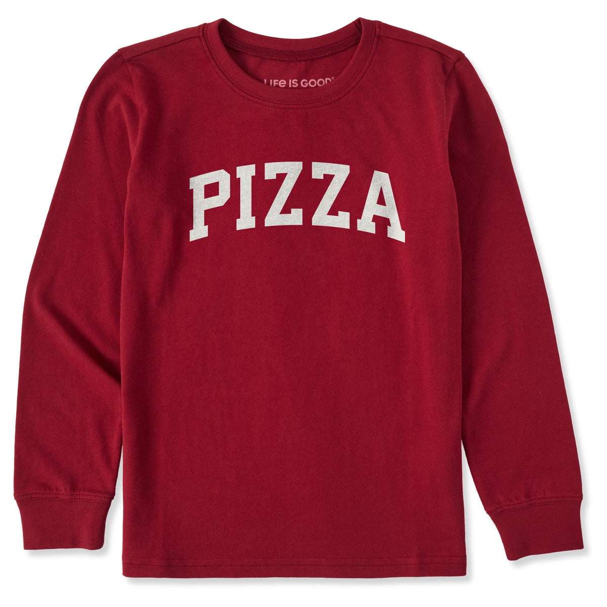 Kids Pizza Arch Long Sleeve Crusher Tee product image 1