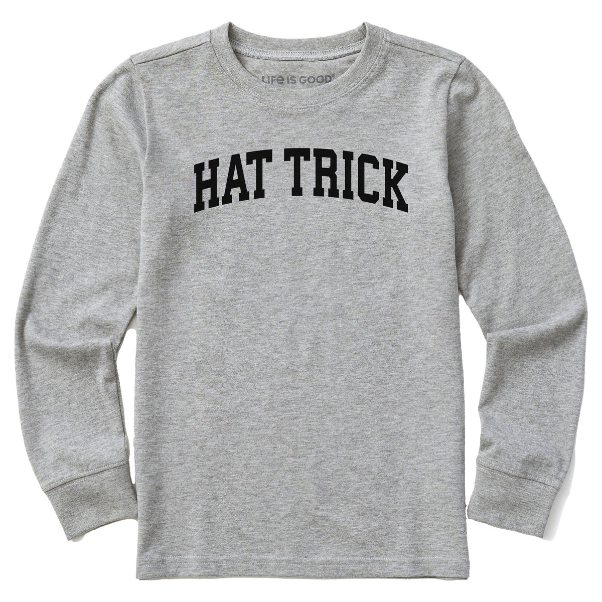 Kids Hat Trick Arch Long Sleeve Crusher Tee
