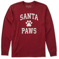 Men's Santa Paws Arch Long Sleeve Crusher Tee product image 1