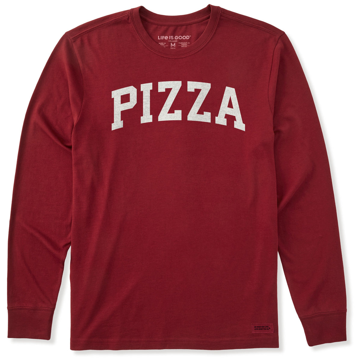 Men's Pizza Arch Long Sleeve Crusher Tee product image 1