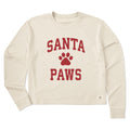 Women's Santa Paws Arch Long Sleeve Crusher Boxy Tee product image 1