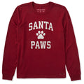 Women's Santa Paws Arch Long Sleeve Crusher Tee product image 1