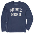 Men's Music Nerd Arch Long Sleeve Crusher Tee product image 1