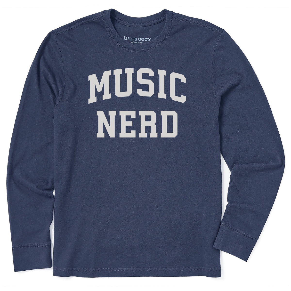 Men's Music Nerd Arch Long Sleeve Crusher Tee product image 1