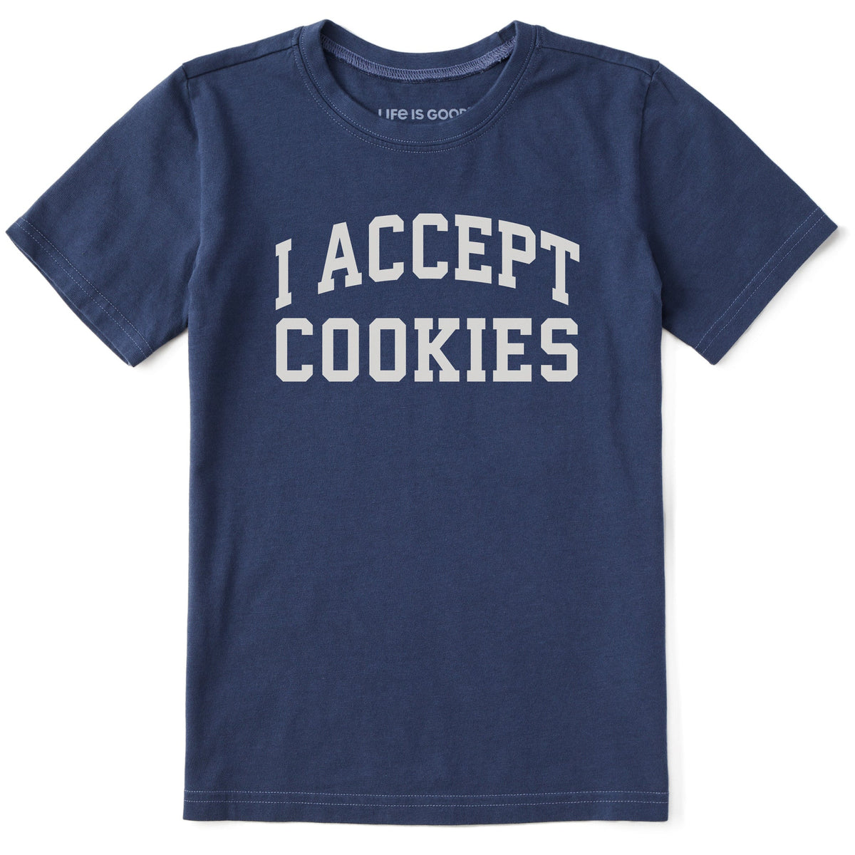 Kids I Accept Cookies Arch Short Sleeve Crusher Tee product image 1