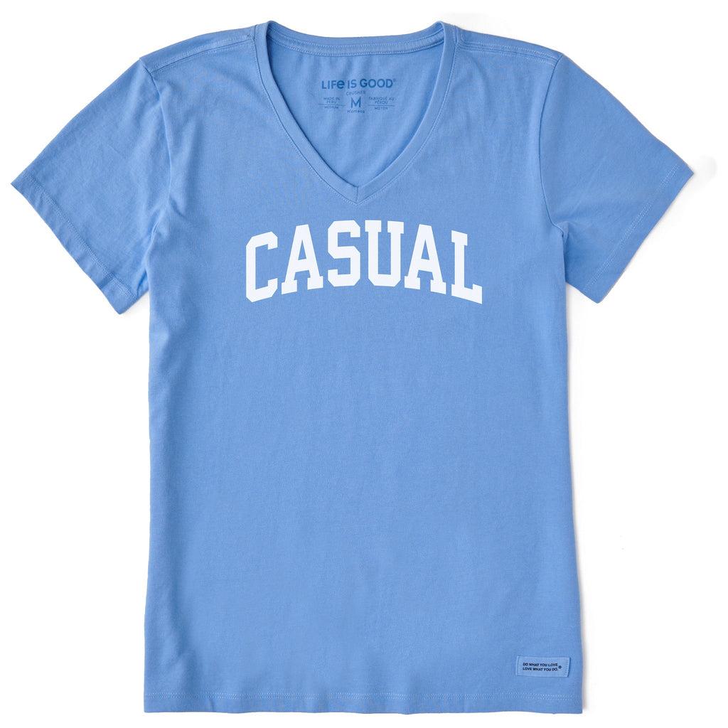 Women's Casual Arch Short Sleeve Crusher Vee product image 1