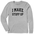 Women's I Make Stuff Up Arch Long Sleeve Crusher Tee product image 1