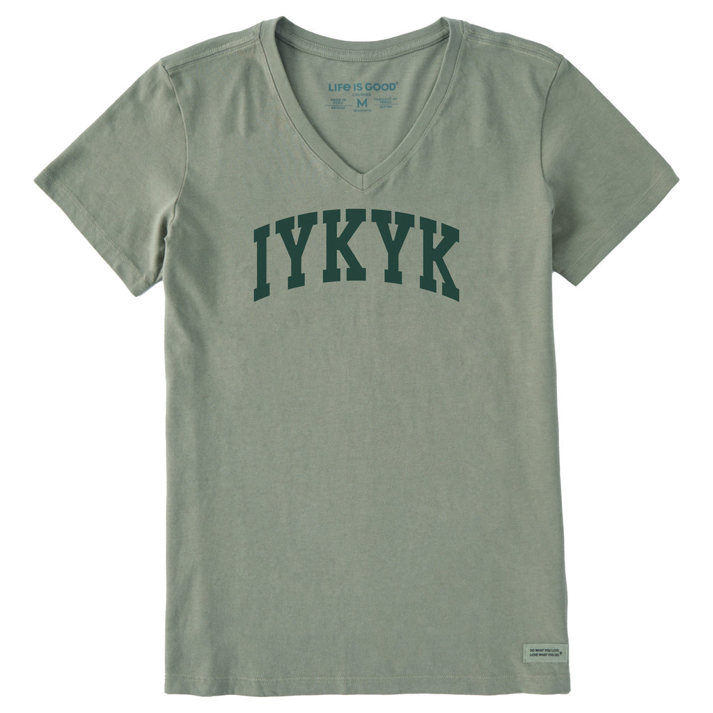 Women's IYKYK Arch Short Sleeve Crusher Vee product image 1