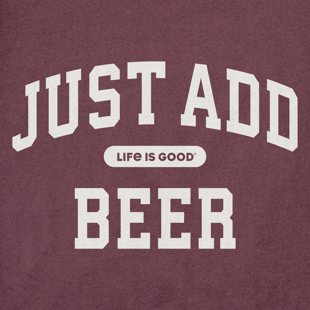 Men's Just Add Beer Arch Long Sleeve Crusher Tee product image 2