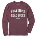 Men's Stay Home Read Books Arch Long Sleeve Crusher Tee product image 1