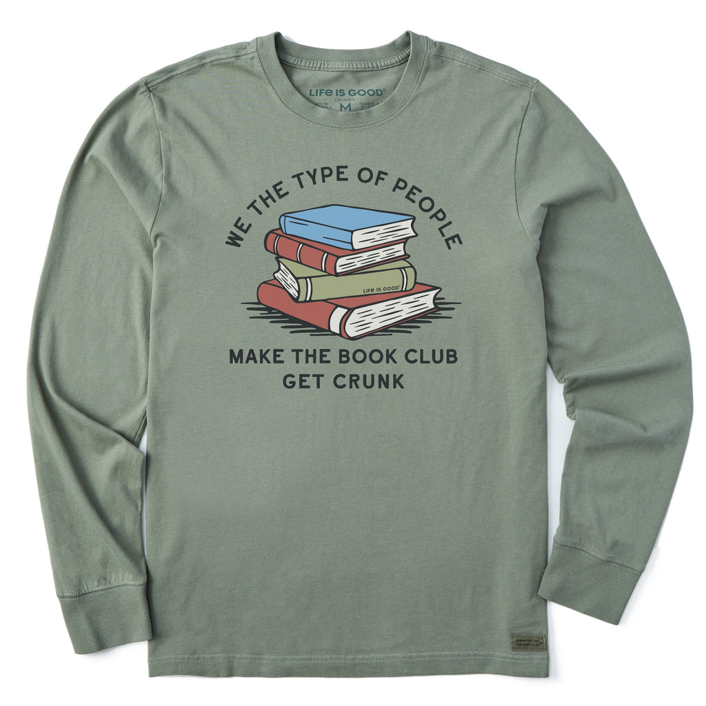 Men's Book Club Get Crunk Long Sleeve Crusher Tee product image 1