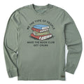 Men's Book Club Get Crunk Long Sleeve Crusher Tee product image 1