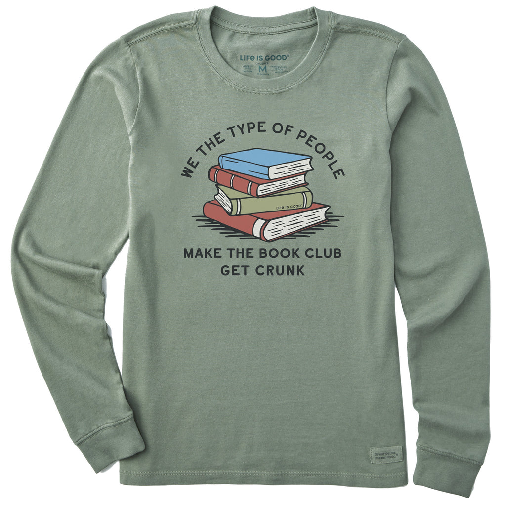 Women's Book Club Get Crunk Long Sleeve Crusher Tee product image 1