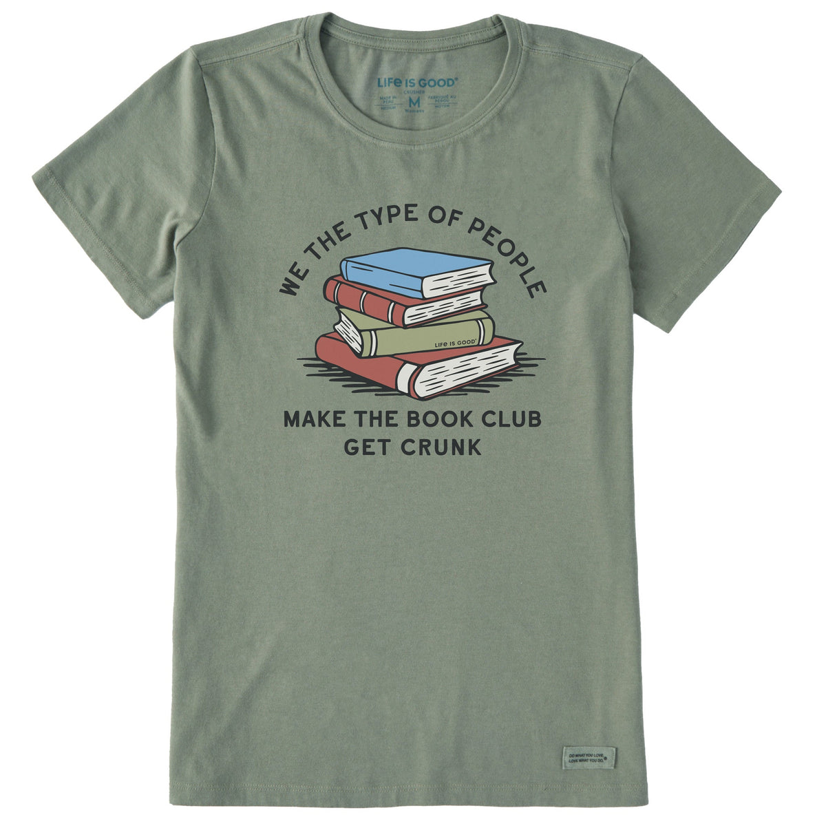 Women's Book Club Get Crunk Short Sleeve Crusher Tee product image 1