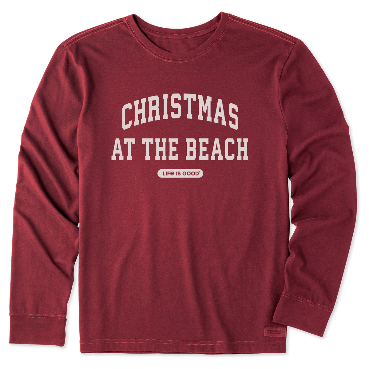 Men's Christmas at the Beach Arch Long Sleeve Crusher Tee product image 3