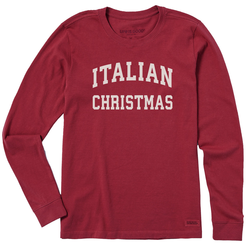 Women's Italian Christmas Arch Long Sleeve Crusher Tee product image 5
