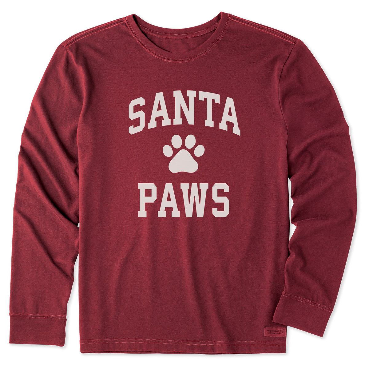 Men's Santa Paws Arch Long Sleeve Crusher Tee product image 3